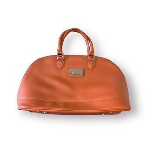 JM‎ New York Lg Tote Shoulder Travel Bag Purse Brown Tan Career Casual Business